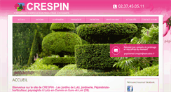 Desktop Screenshot of pepinieres-crespin.com