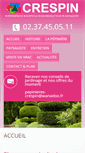 Mobile Screenshot of pepinieres-crespin.com