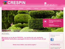 Tablet Screenshot of pepinieres-crespin.com